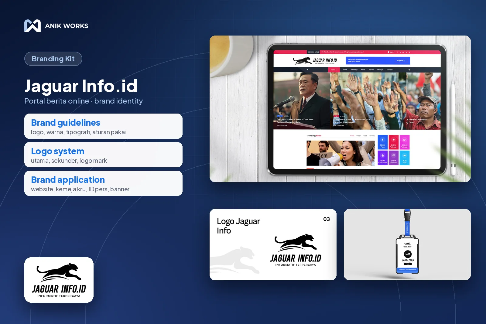 Jaguar Info.id, karya AWORA AWORA