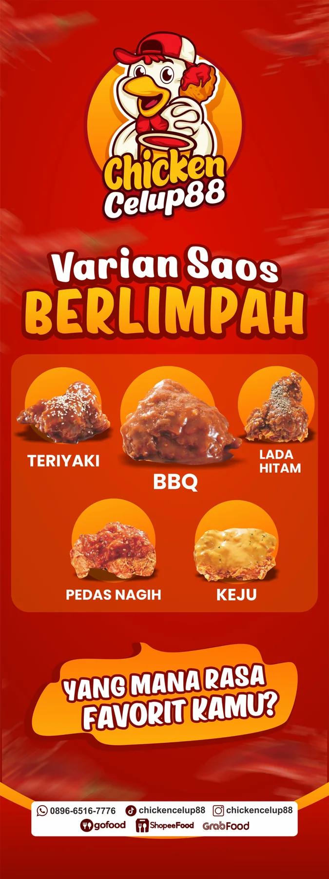X-banner Chicken Celup88