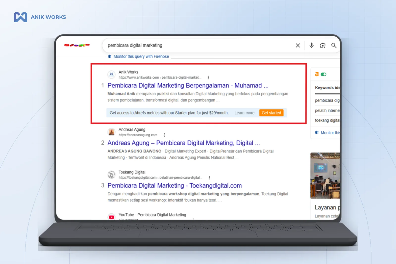 SEO Personal Branding Muhamad Anik
