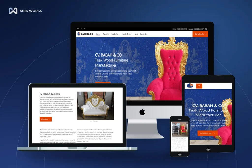 Website CV Babah & Co