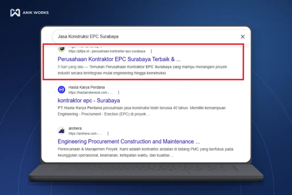 SEO PT Tiga Pilar Entalispro 4