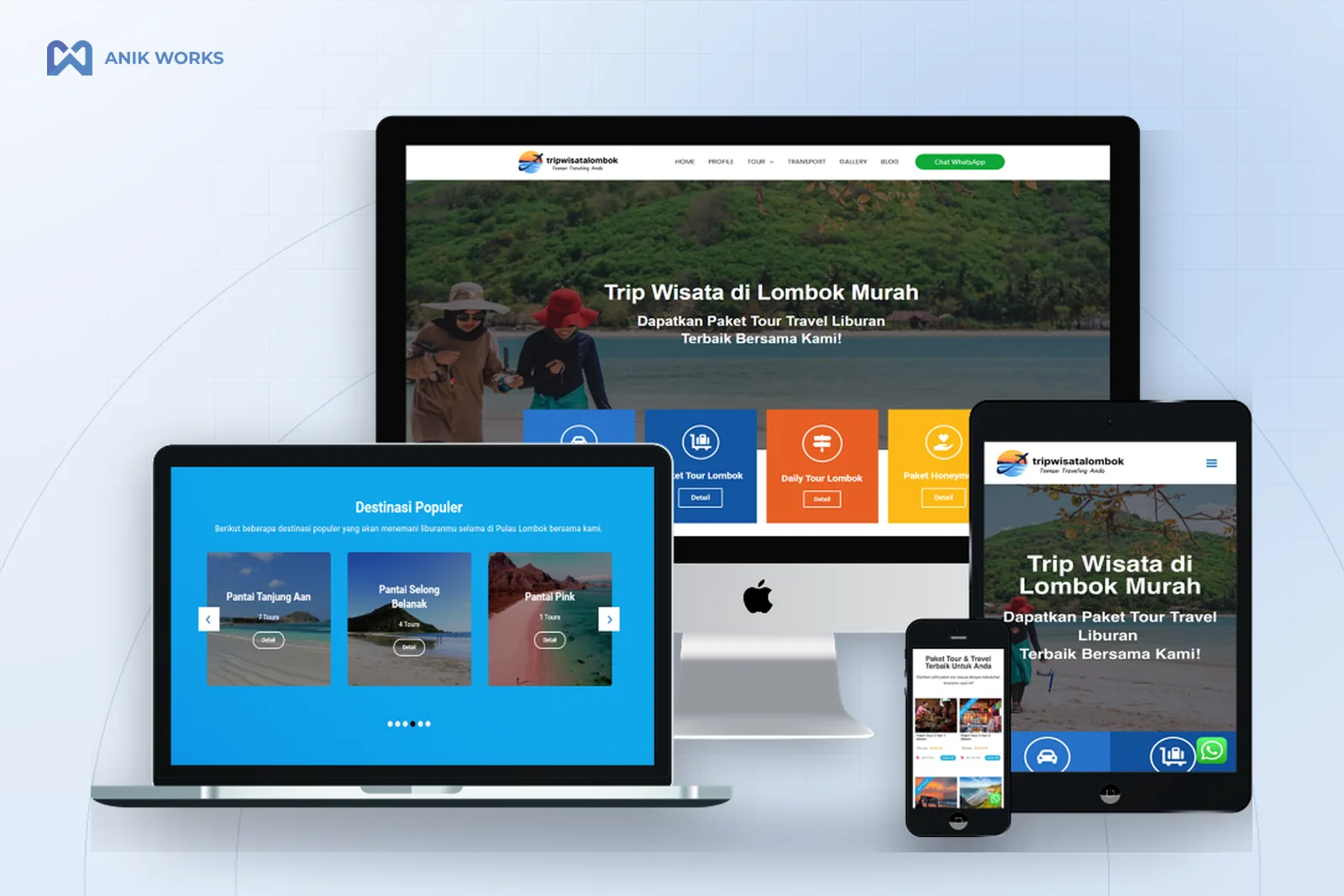 Website Trip Wisata Lombok