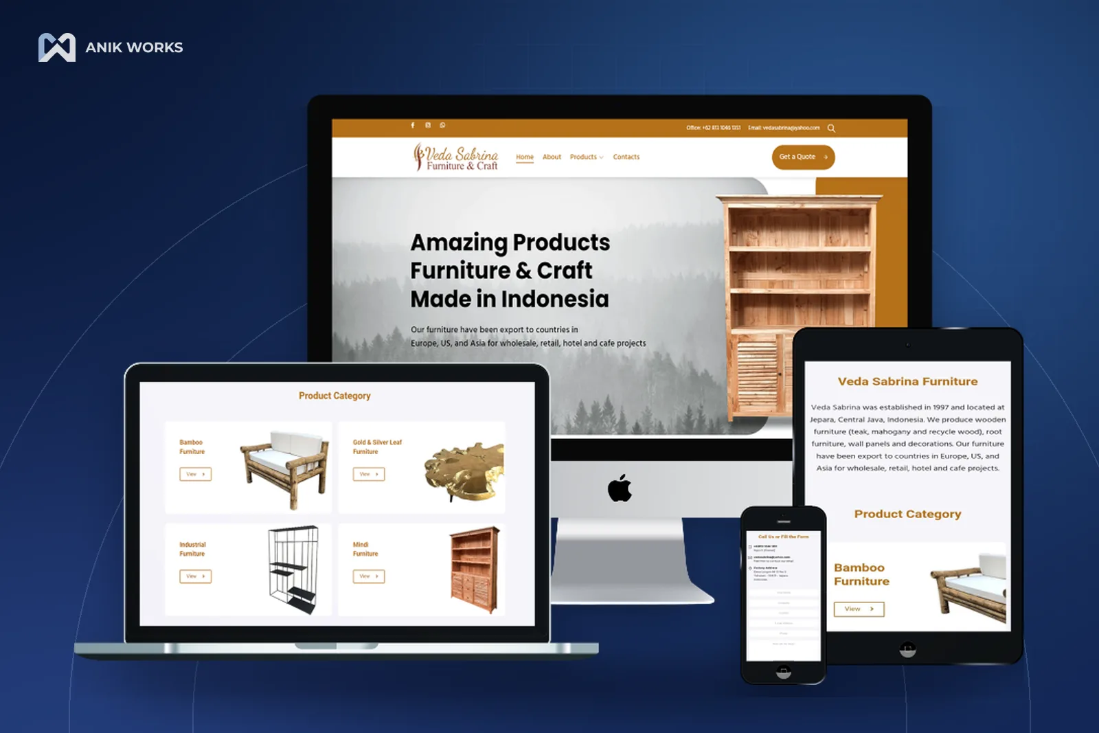 Website Veda Sabrina Furniture & Craft