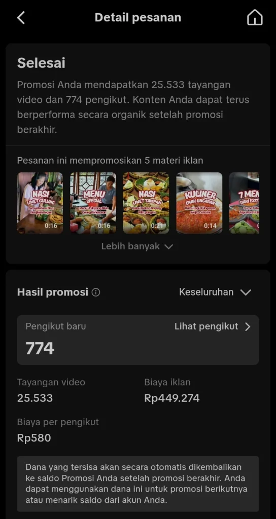 TikTok Ads Sambel Gelegar Ungaran 4