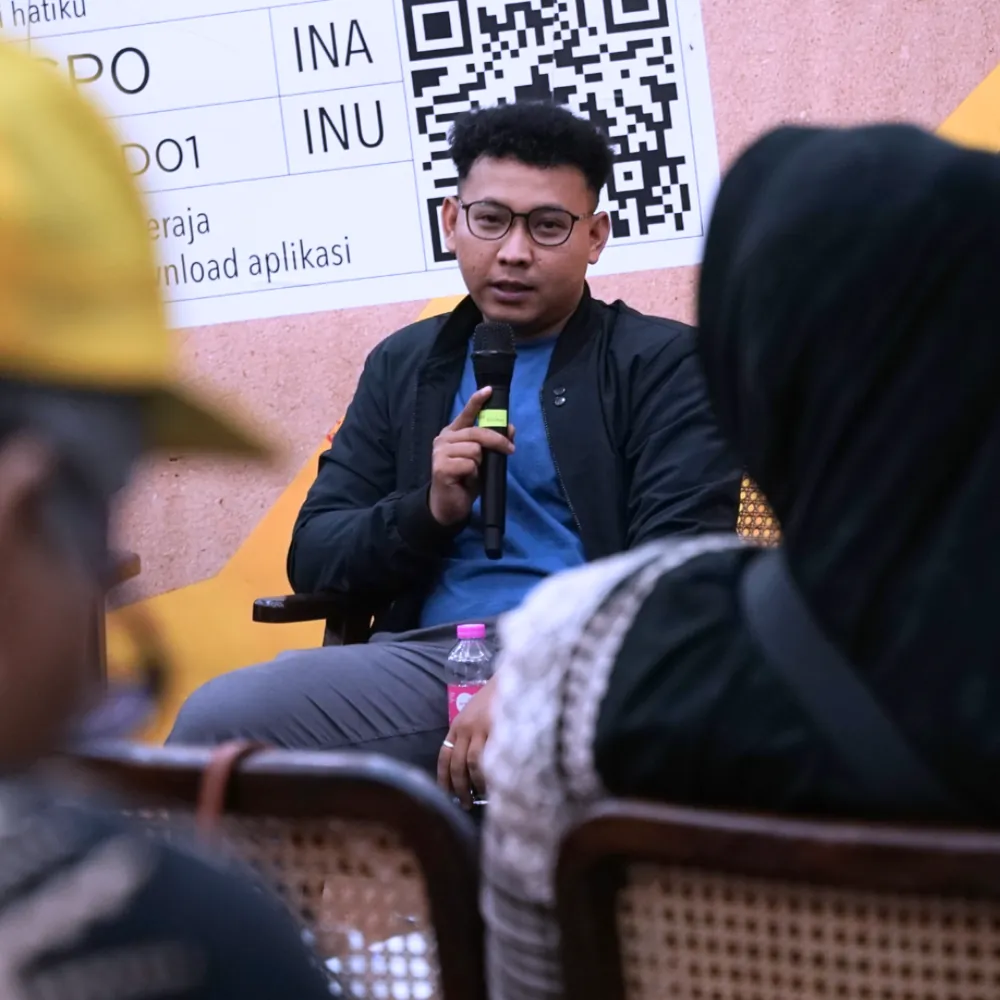 Muhamad Anik, Founder AWORA, sebagai narasumber digital marketing