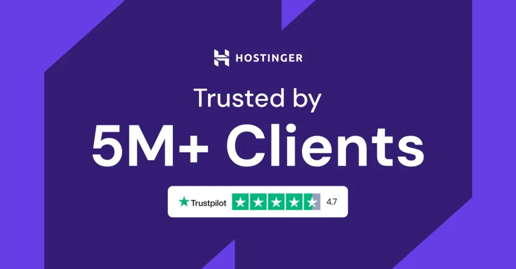 Hostinger · Dipercaya 5 juta klien