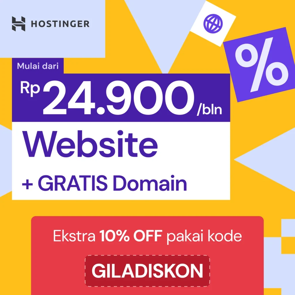 Hostinger · Website + gratis domain