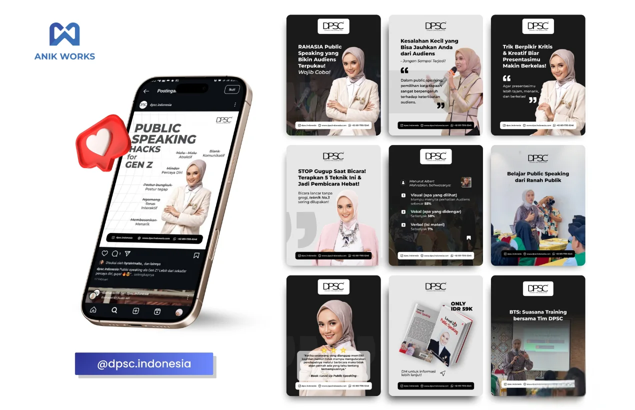 Portfolio konten Instagram @dpsc.indonesia oleh AWORA