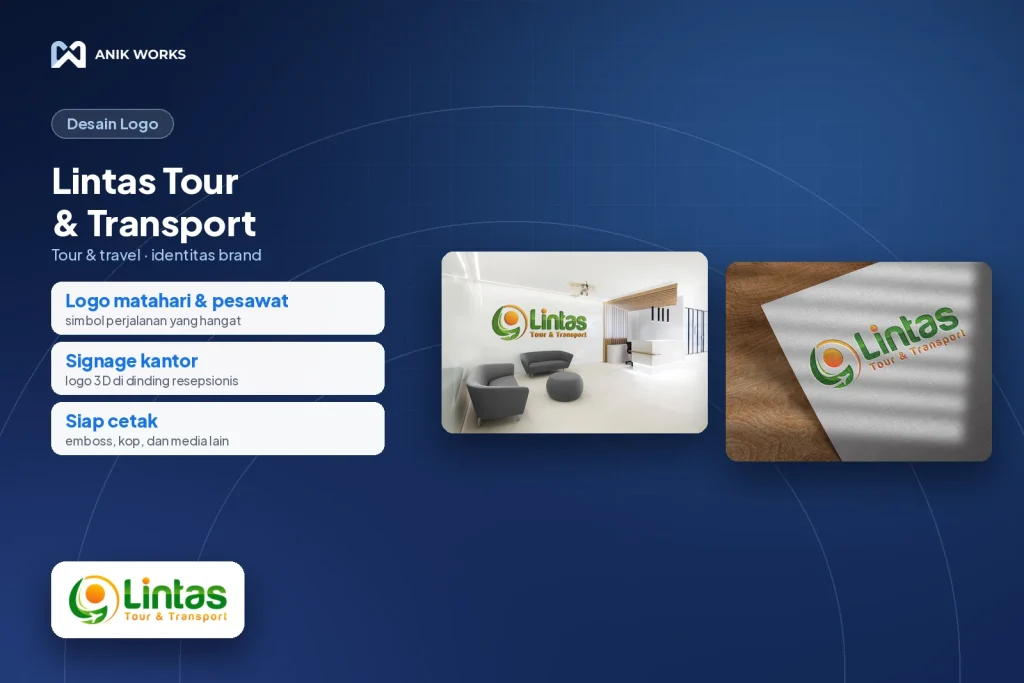 Desain Logo Lintas Tour & Transport
