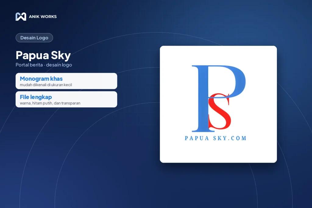 Desain Logo Papua Sky